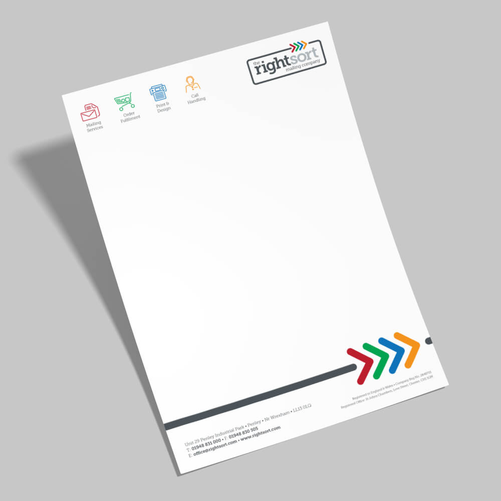 Rightsort letterheads