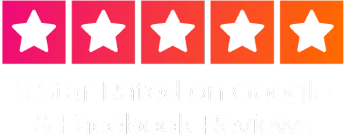 5 Star Rated on Google Facebook Reviews